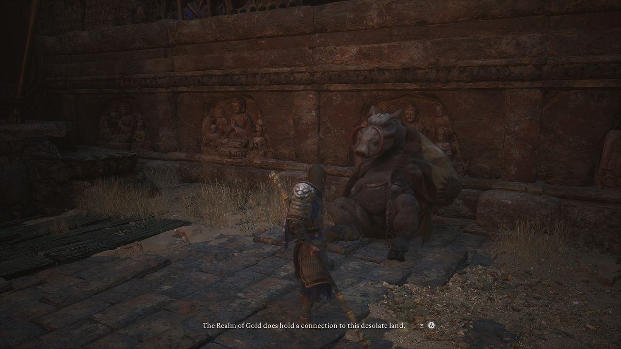 Black Myth: Wukong drunk pig - Crouching Tiger Temple