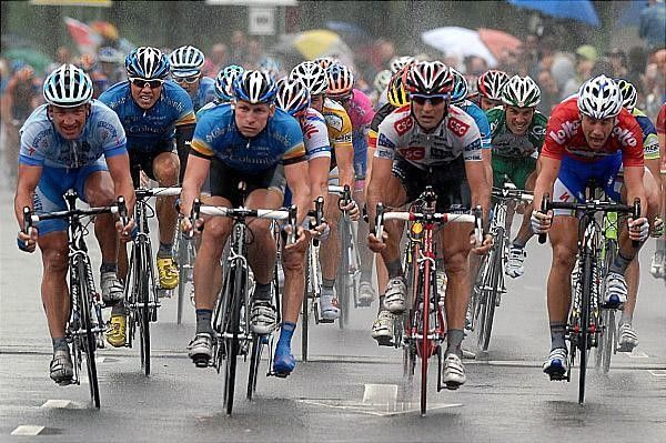 Greipel seems happy the day is over but didn't know yet if his sprint was enough.