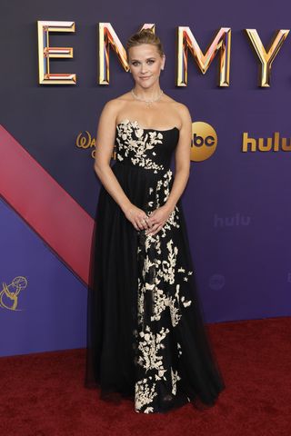 LOS ANGELES, CALIFORNIA - SEPTEMBER 15: Reese Witherspoon attends the 76th Primetime Emmy Awards at Peacock Theater on September 15, 2024 in Los Angeles, California. (Photo by Frazer Harrison/Getty Images)