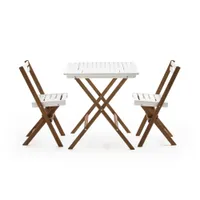 4. Dudena 3-Piece Garden Set in Acacia Wood | £175 £140 at La Redoute