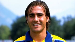 10 Aug 1998: Portrait of Fabio Cannavaro of Parma in Parma, Italy. \ Photo: Claudio Villa \ Mandatory Credit: Allsport UK /Allsport