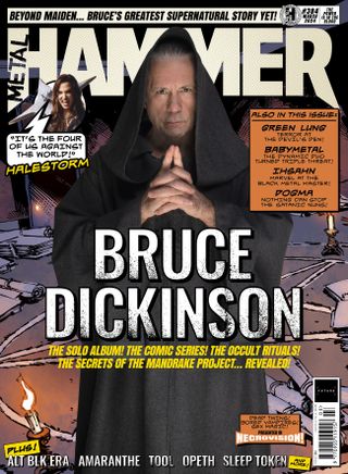 Bruce Dickinson on the cover of Metal Hammer
