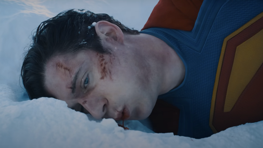 Superman in the snow