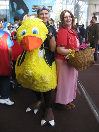 Chocobo Rider and Aerith ("Final Fantasy VII")