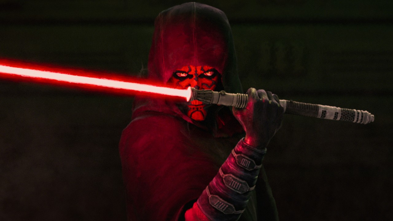 Maul dons his lightsaber on  Star Wars: Maul &ndash; Shadow Lord. 