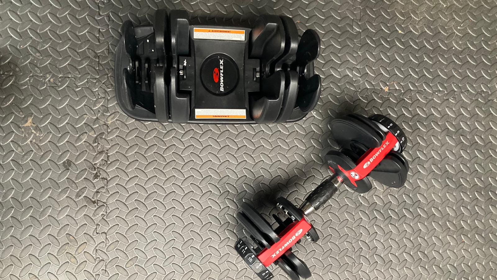 The BowflexSelectTech 552 adjustable dumbbell