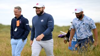 Luke Donald with Tyrrell Hatton