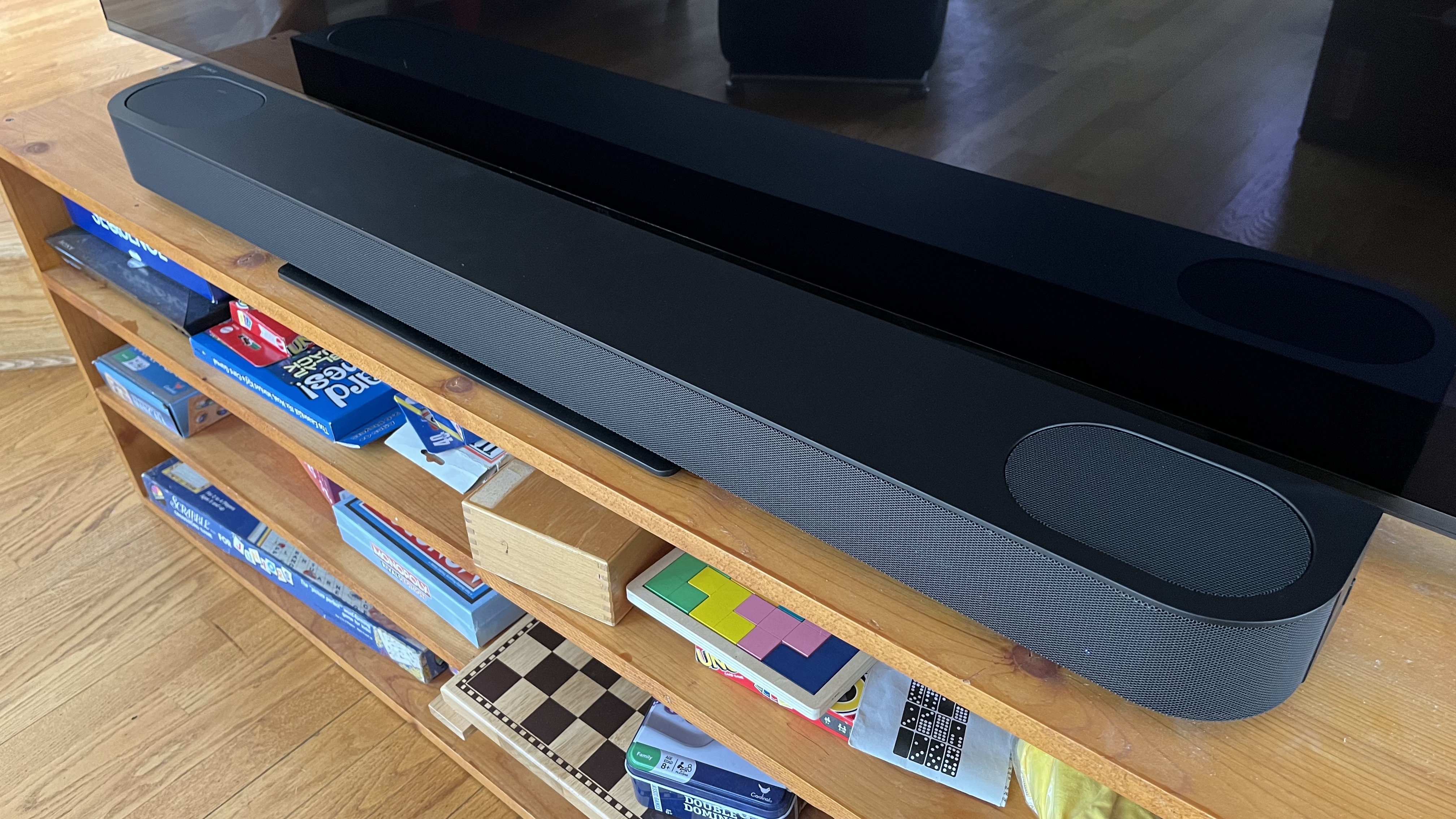 Sony Bravia theater bar 6 on TV stand