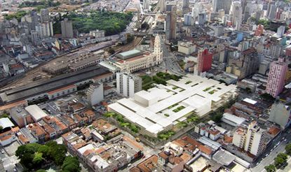Sky view of Culture Complex, Sao Paolo