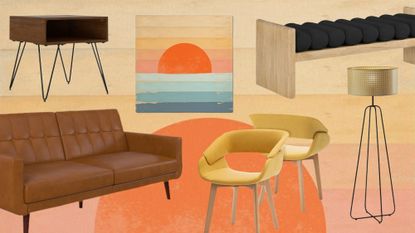 walmart discounted mid-century modern home