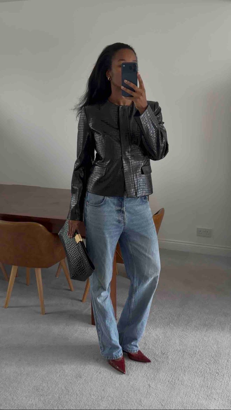 Marilyn wearing the COS Reprise Jeans.