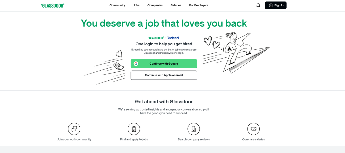 Glass job recruitment site (2026) review