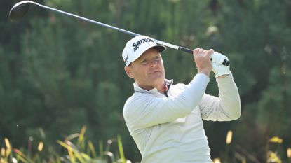 Soren Kjeldsen plays a drive