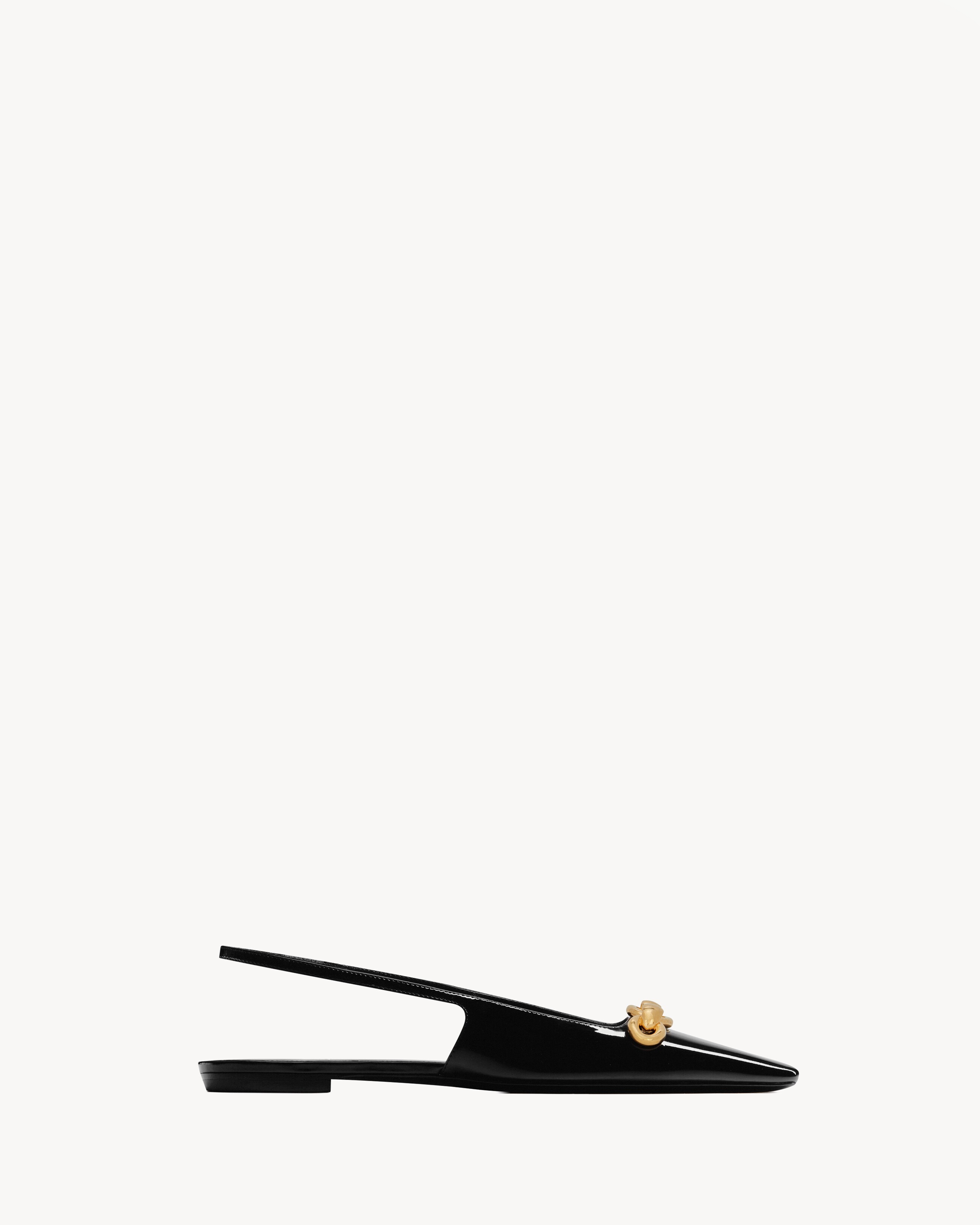 Braided Upper Slingback Ballet Flats