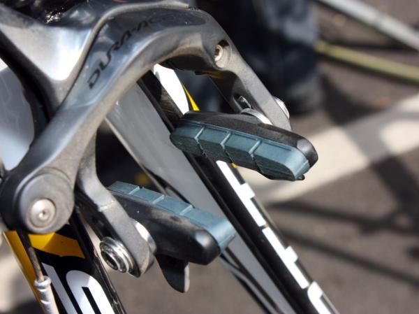 Shimano's latest carbon-specific brake blocks are still in prototype form but are found here.