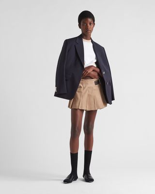 Gabardine Miniskirt