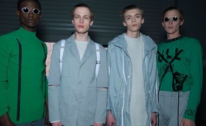 Kenzo fashion collection modelled by male models