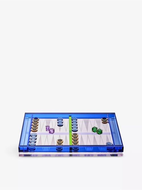 Brilliant Backgammon Crystal-Glass Board Game