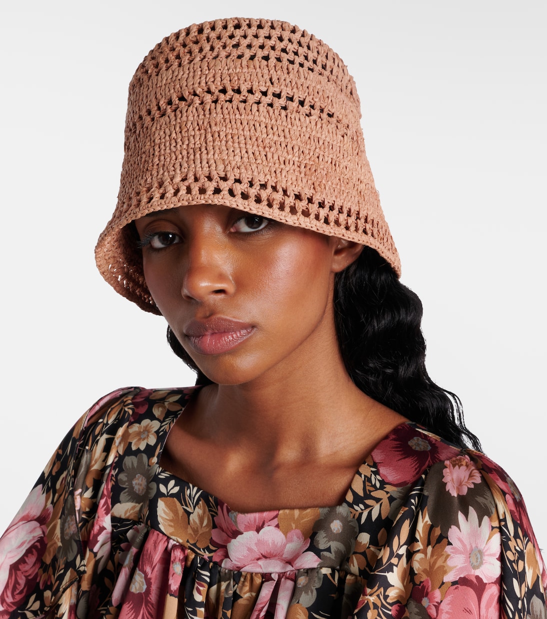 Sunset Raffia Bucket Hat
