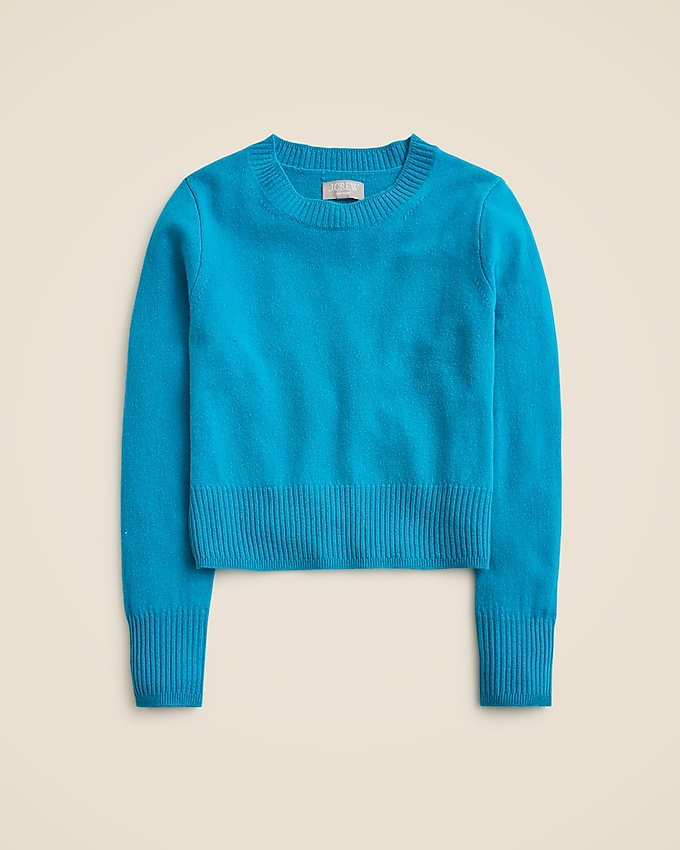 Cashmere Shrunken Crewneck Sweater