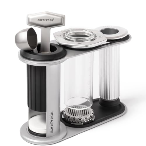 Aeropress Stainless Steel Organizer Stand, High-End Coffee Bar Station for Aeropress and Accessories, Compact Storage Solution Fits Premium, Clear, and Original Manual Coffee Maker