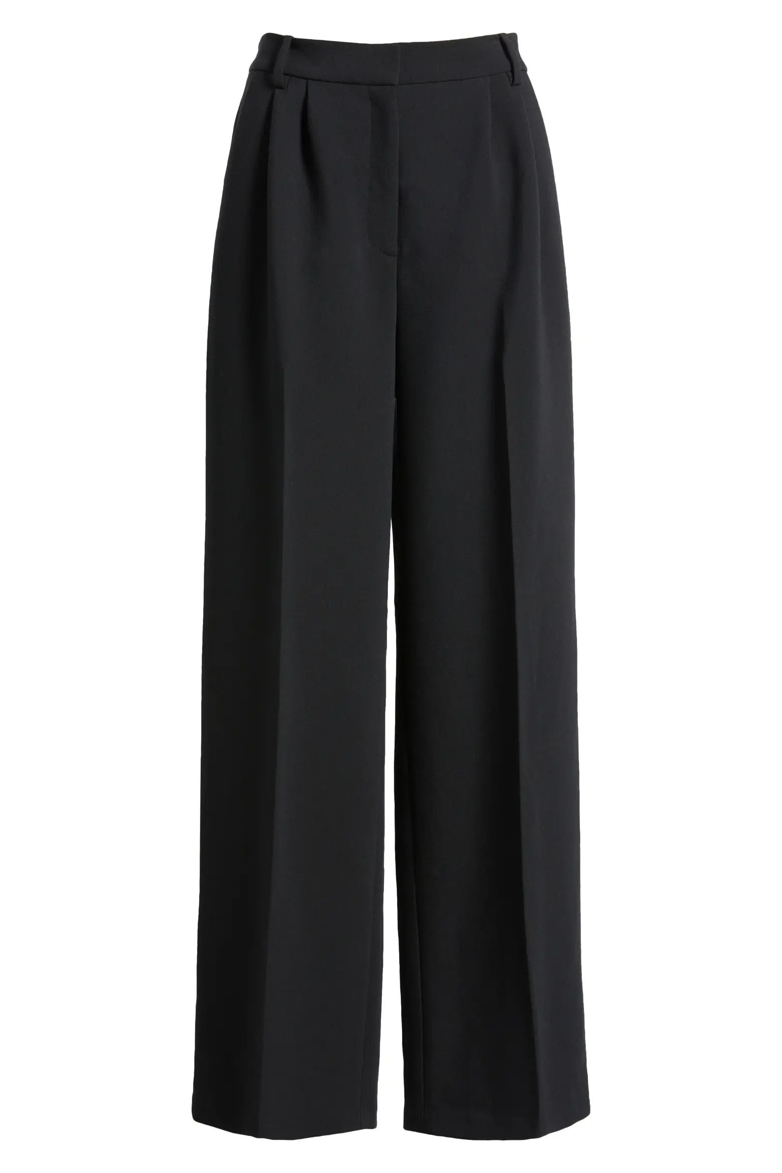 Open Edit, Icon Twill High Waist Wide Leg Trousers