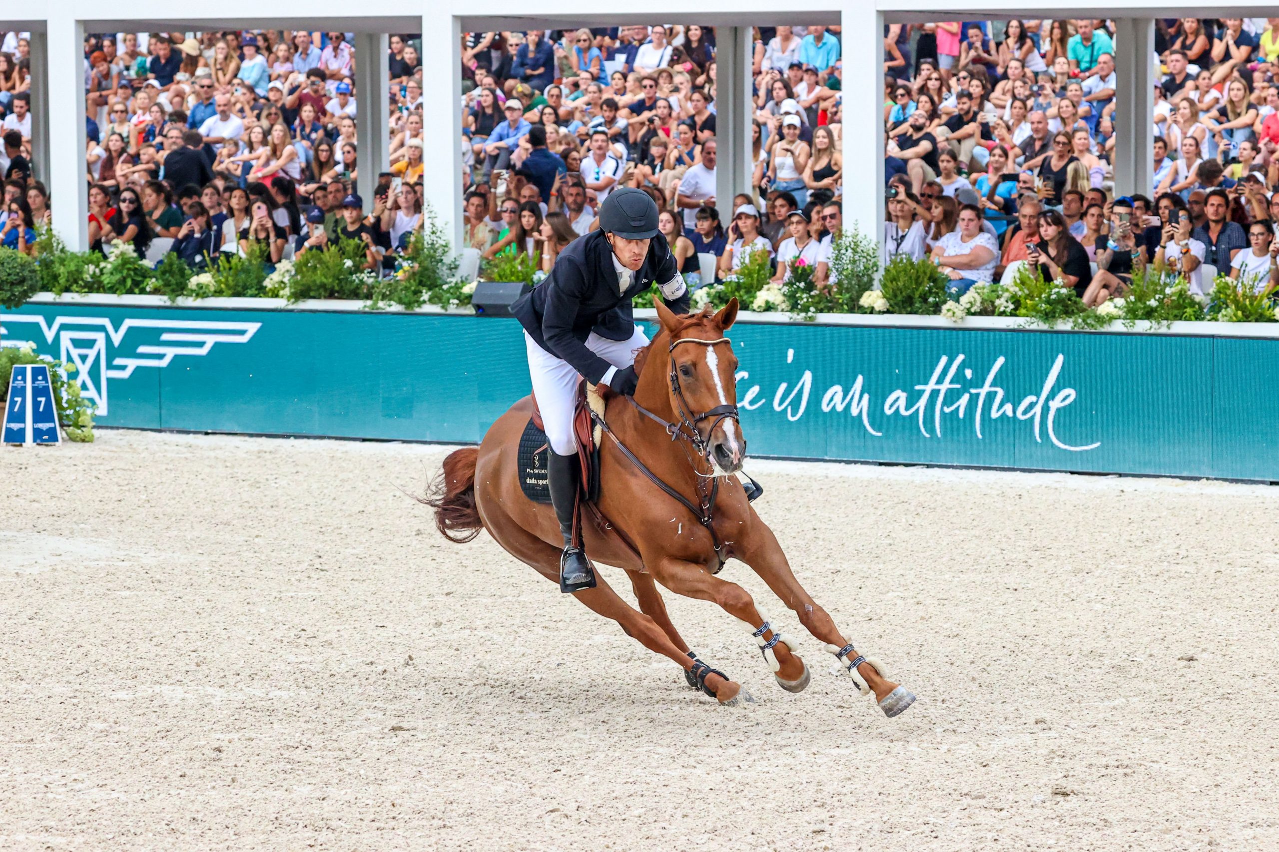 King Edward and Henrik von Eckermann in action at the LGCT Rome