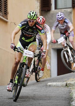 Andreas Kugler (Merida) on the way to a win