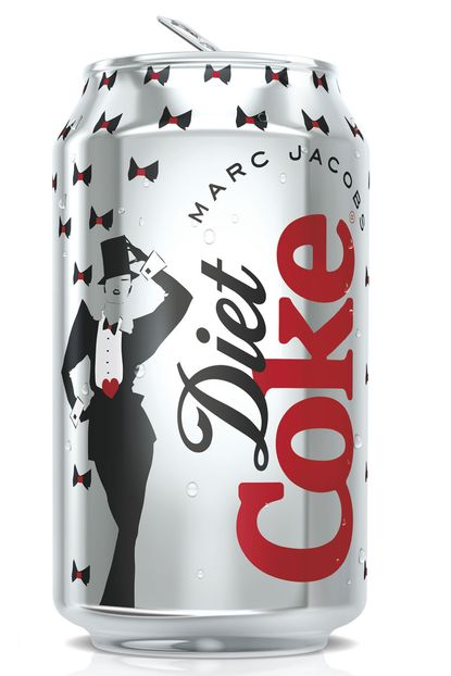 Marc Jacobs designs cans for Diet Coke