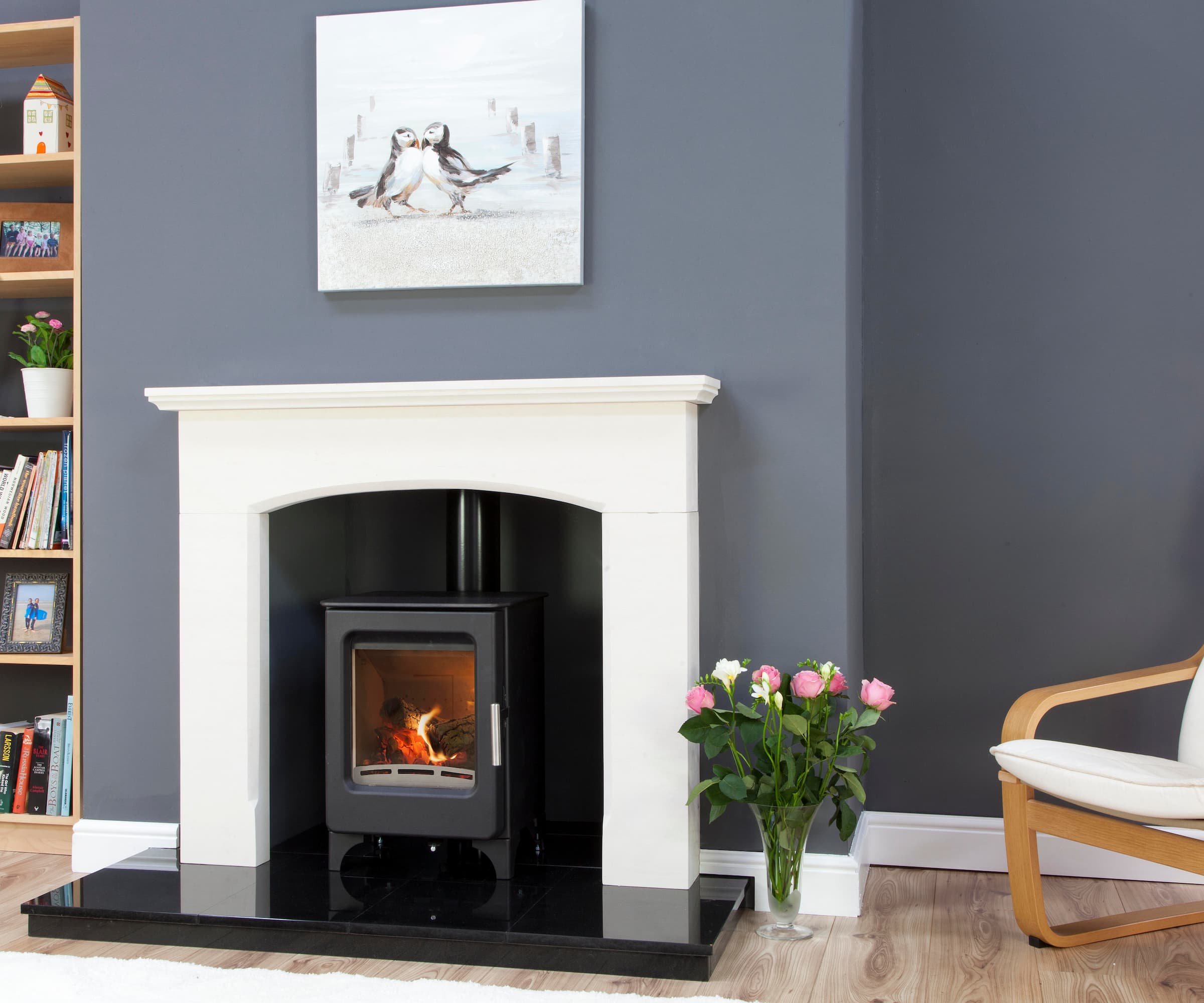 An Ashcott wood burning stove