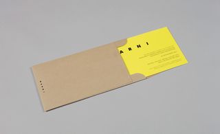 Marni's brown cardboard envelope