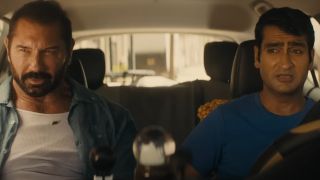 Dave Bautista and Kumail Nanjiani in Stuber