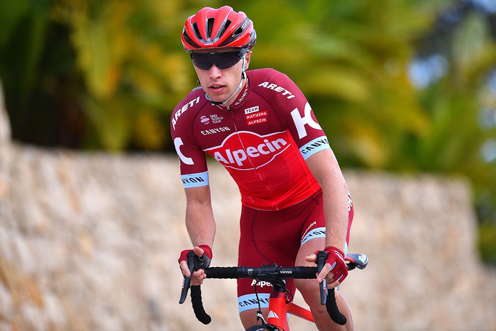 Maurits Lammertink in the 2017 Katusha-Alpecin kit