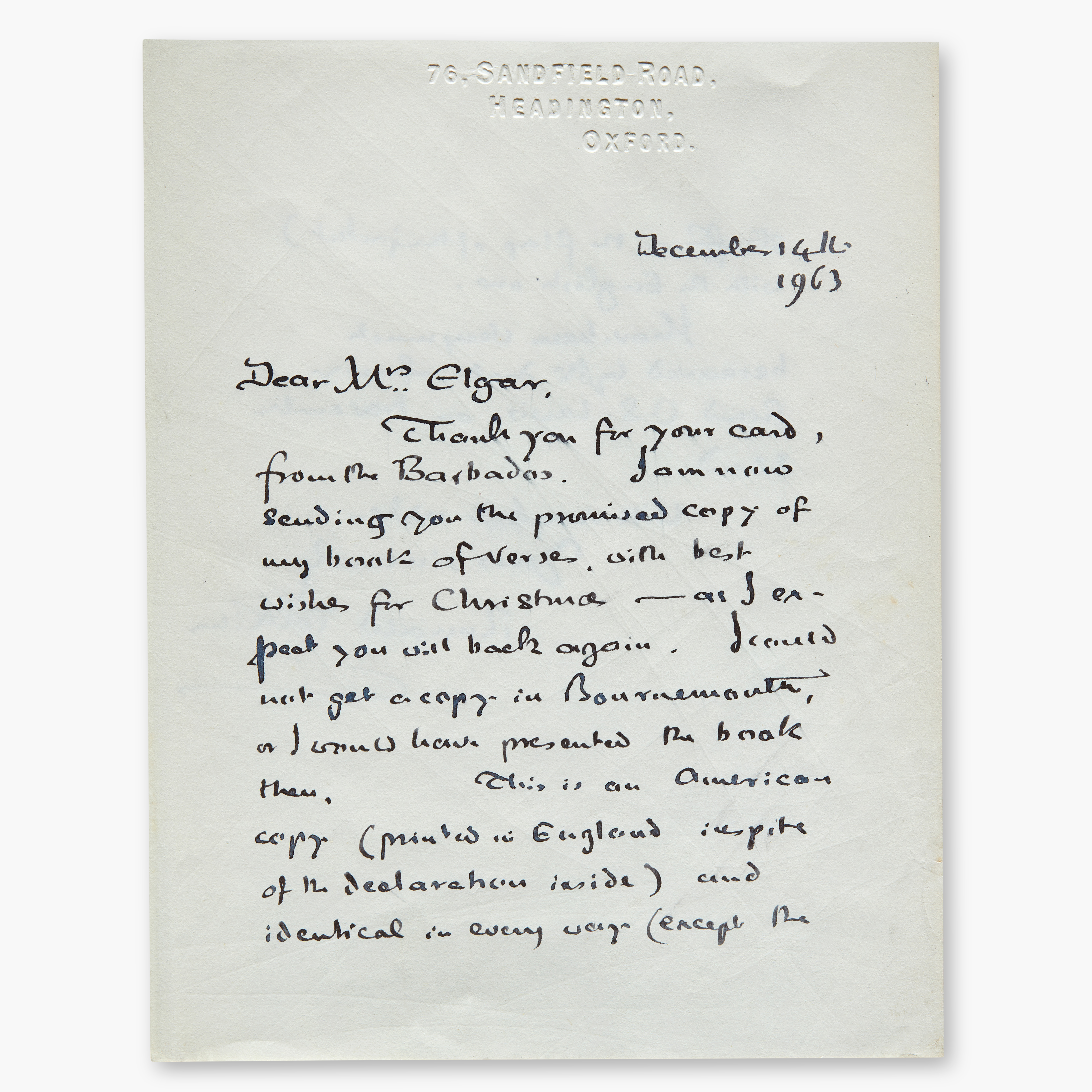 Lot 85. J.R.R. Tolkien, The Adventures of Tom Bombadil, 1963, first edition, signed presentation copy, autograph letter signed mentioning the death of C.S. Lewis, est. &amp;pound;12,000 - 18,000