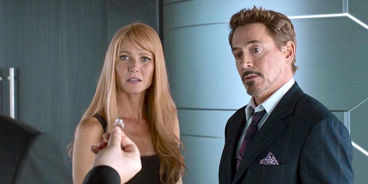 Gwyneth Paltrow and Tony Stark in Spider-Man: Homecoming