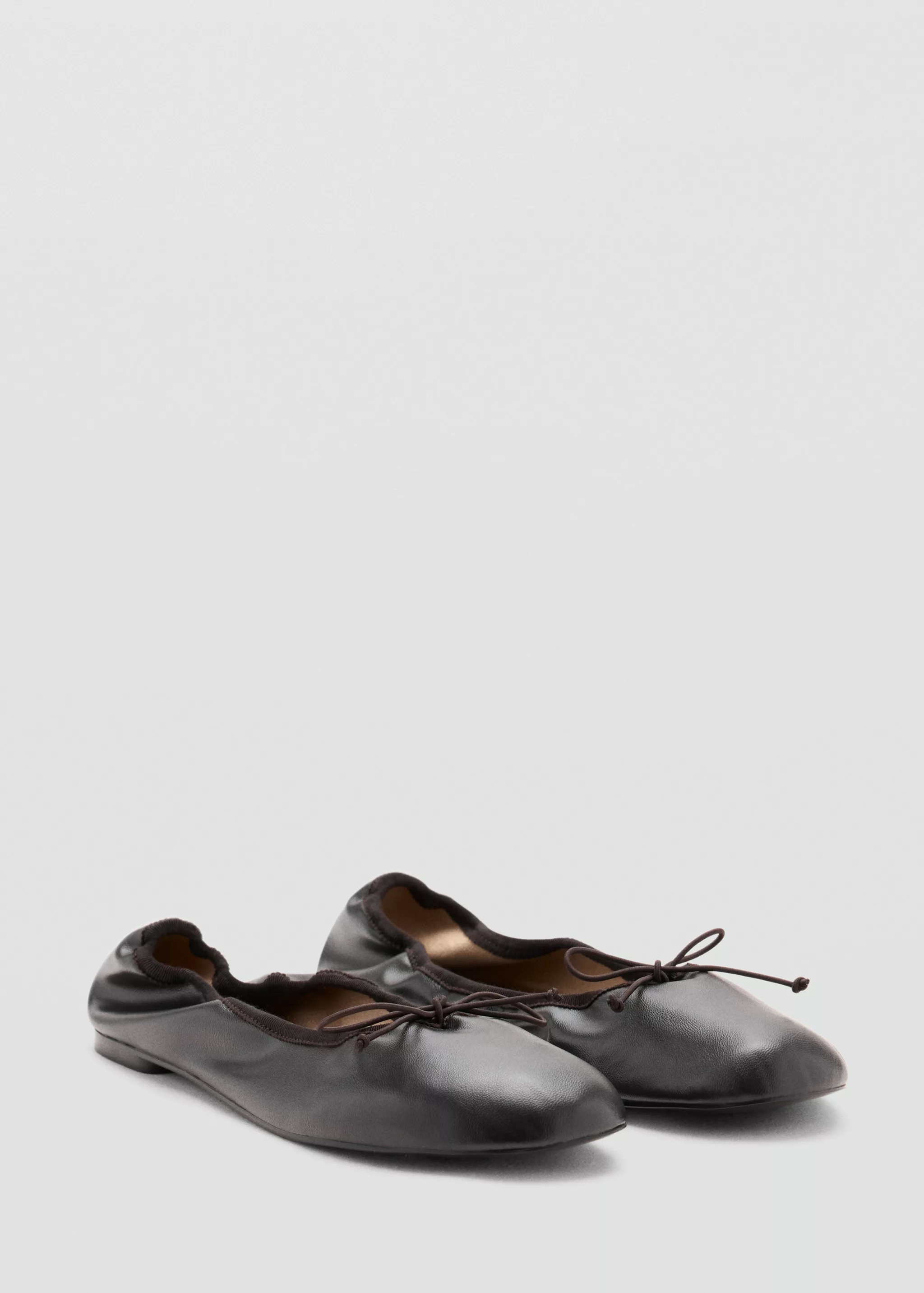 Ballet Flat With Bow Elastic - Women | Mango Usa