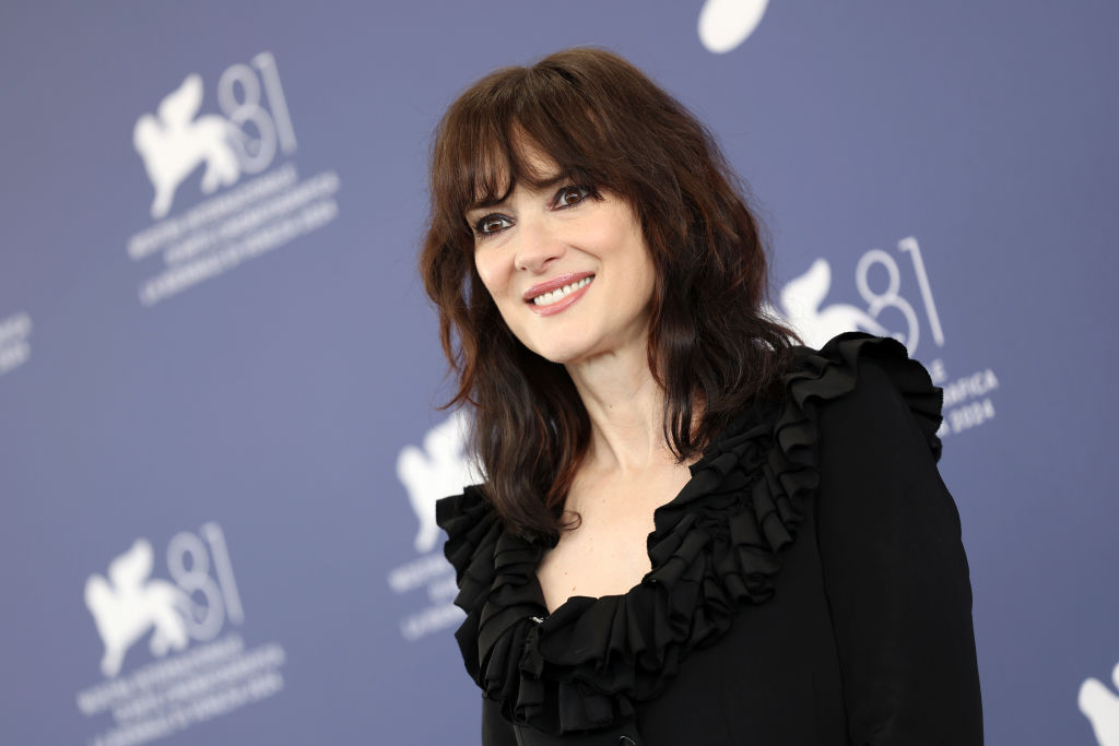 Winona Ryder with a modern shag haircut