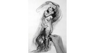 Charcoal figure drawing