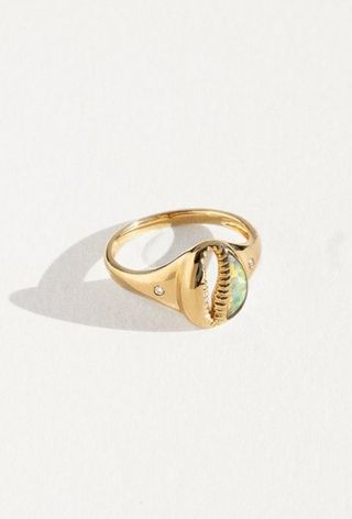 Ebonee Cowrie Ring