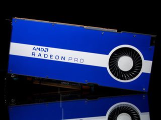 AMD Radeon Pro W5500 black background