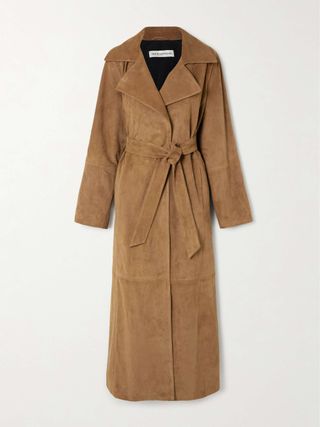 Althea Belted Suede Coat