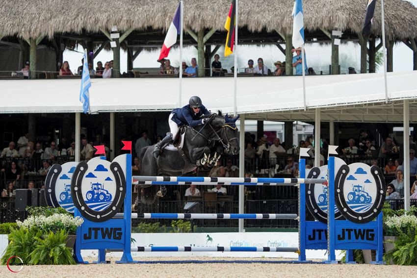 Daniel Coyle and Ivory TCS winning the 4* grand prix at Wellington International, Florida