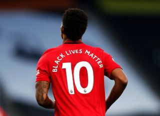 Player names were replaced by the Black Lives Matter logo in the first round of fixtures in the restarted Premier League