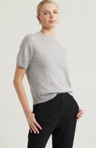 Short Sleeve Cashmere Sweater