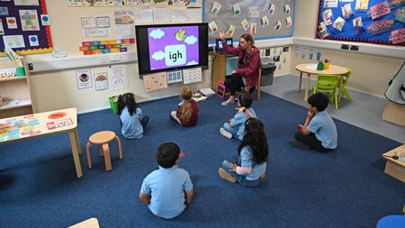 Children in classroom