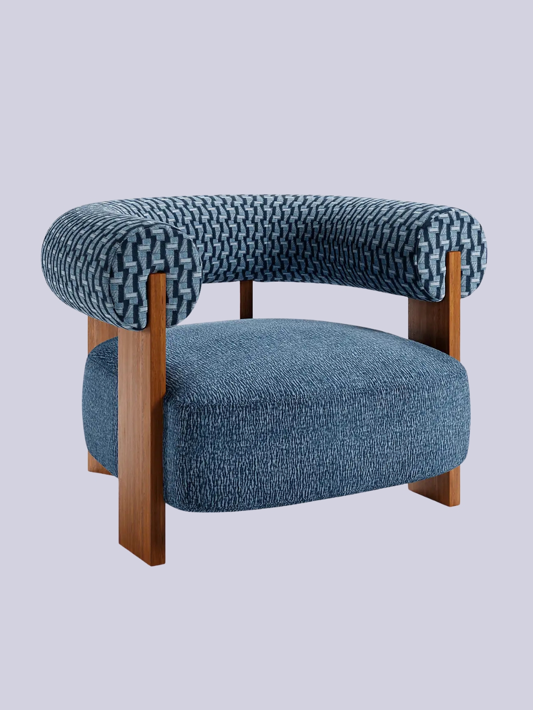 Dunelm, Fallon Cut Velvet Accent Chair