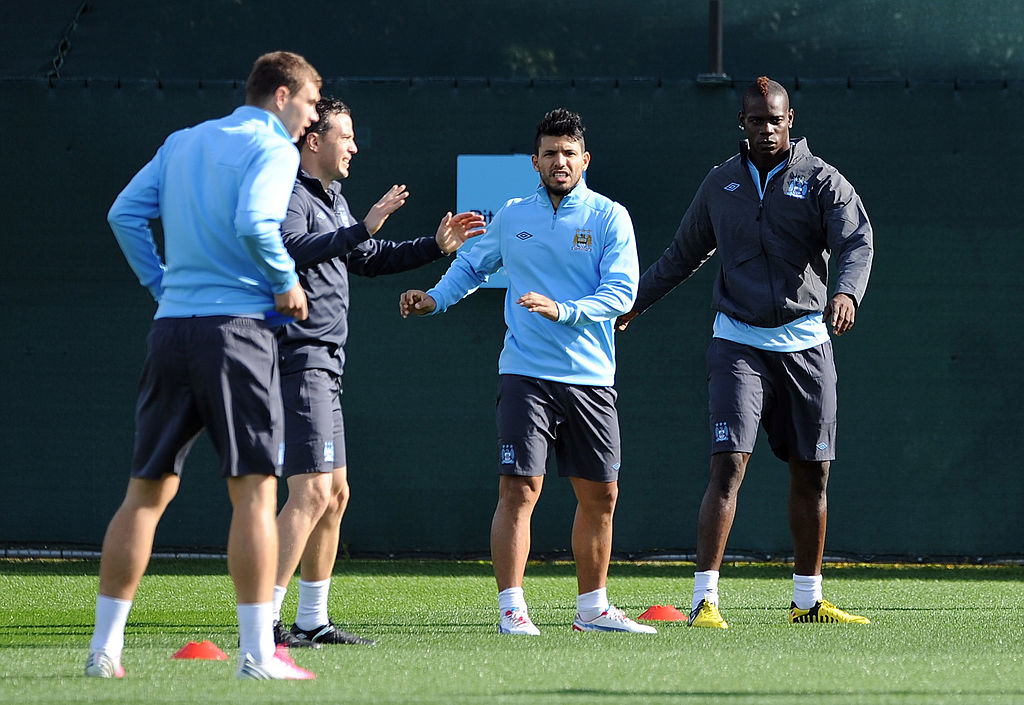 Sergio Aguero and Mario Balotelli