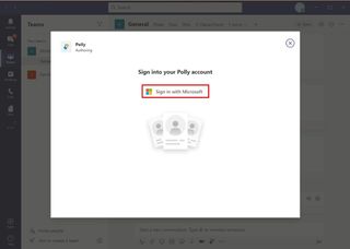 Polly sign in on Microsoft Teams