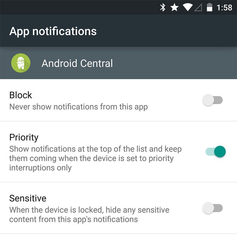 App notifications
