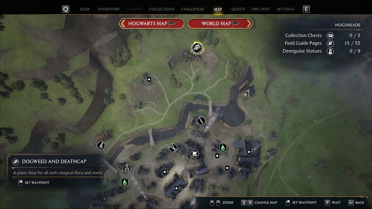 Hogwarts Legacy Dogweed and Deathcap